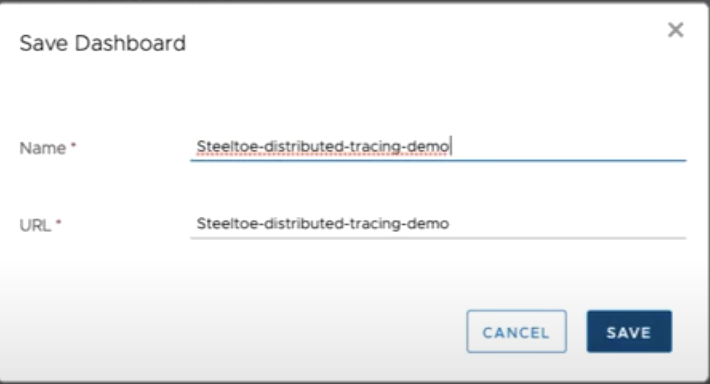 Wavefront - Save Dashboard